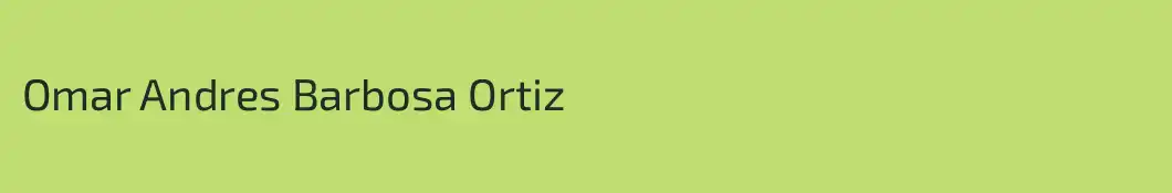 Omar Andres Barbosa Ortiz